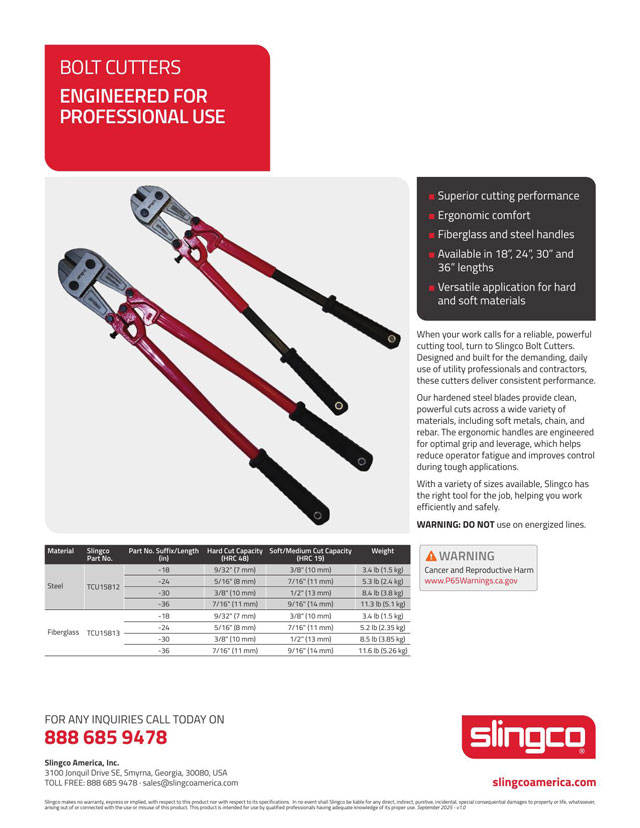 Bolt cutters