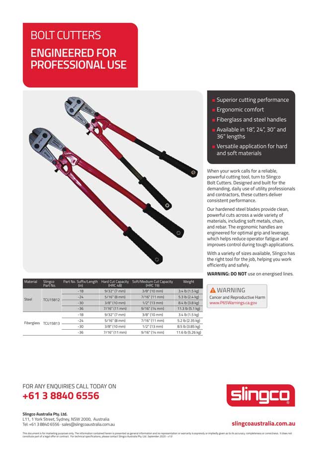 Bolt cutters